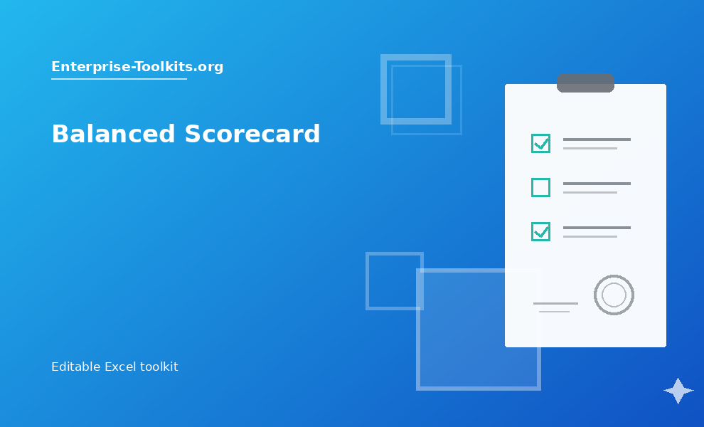 Balanced Scorecard Excel toolkit