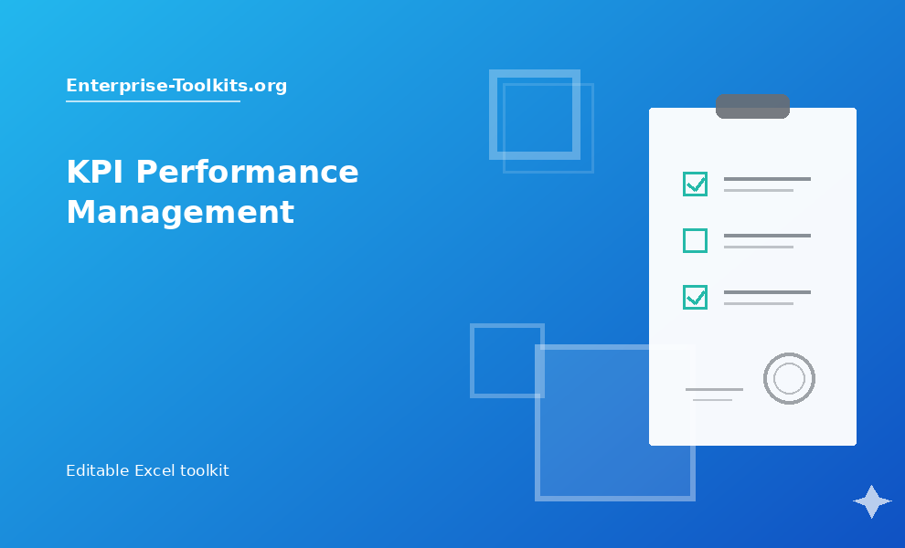 KPI Performance Management Excel toolkit
