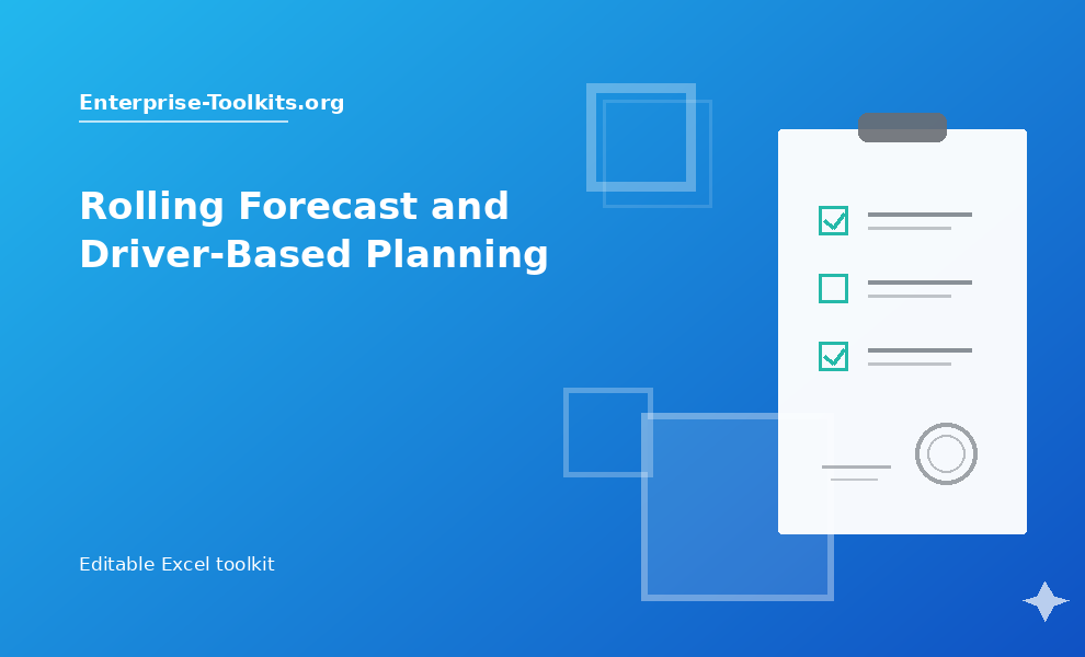 Rolling Forecast and Driver Based Planning Excel toolkit