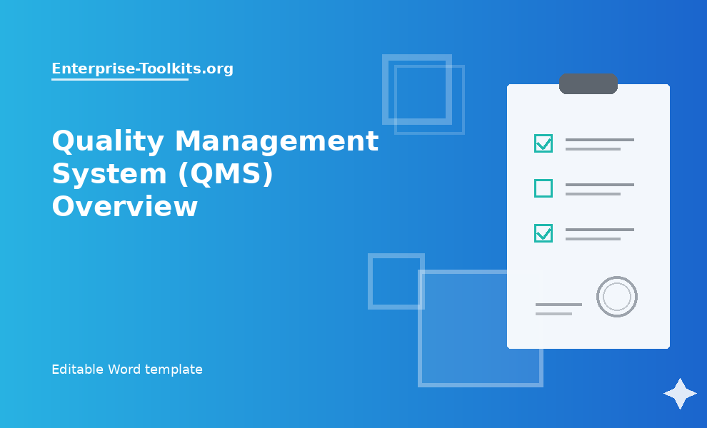 Quality Management System overview Word template