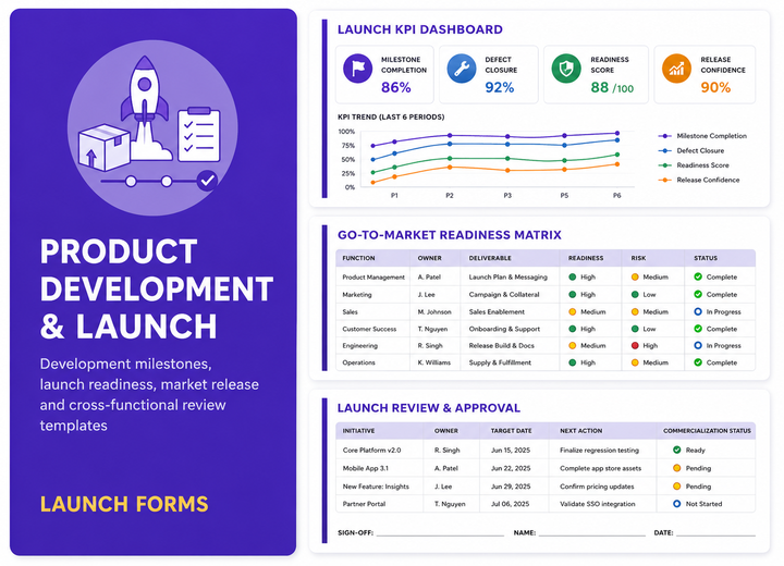 Product development and launch preview