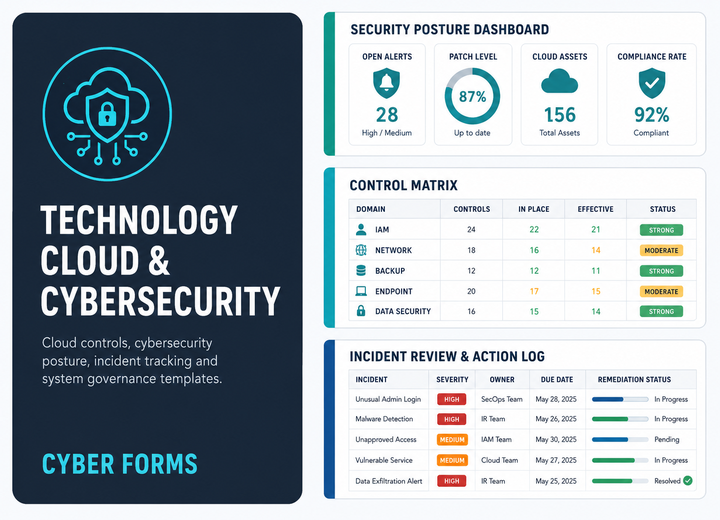Technology strategy, cloud, network, and cybersecurity preview